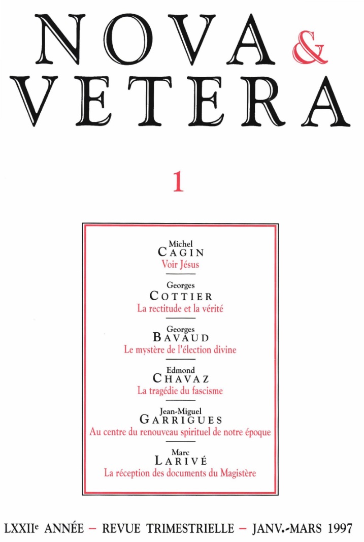 Nova et Vetera | Revue 01/1997