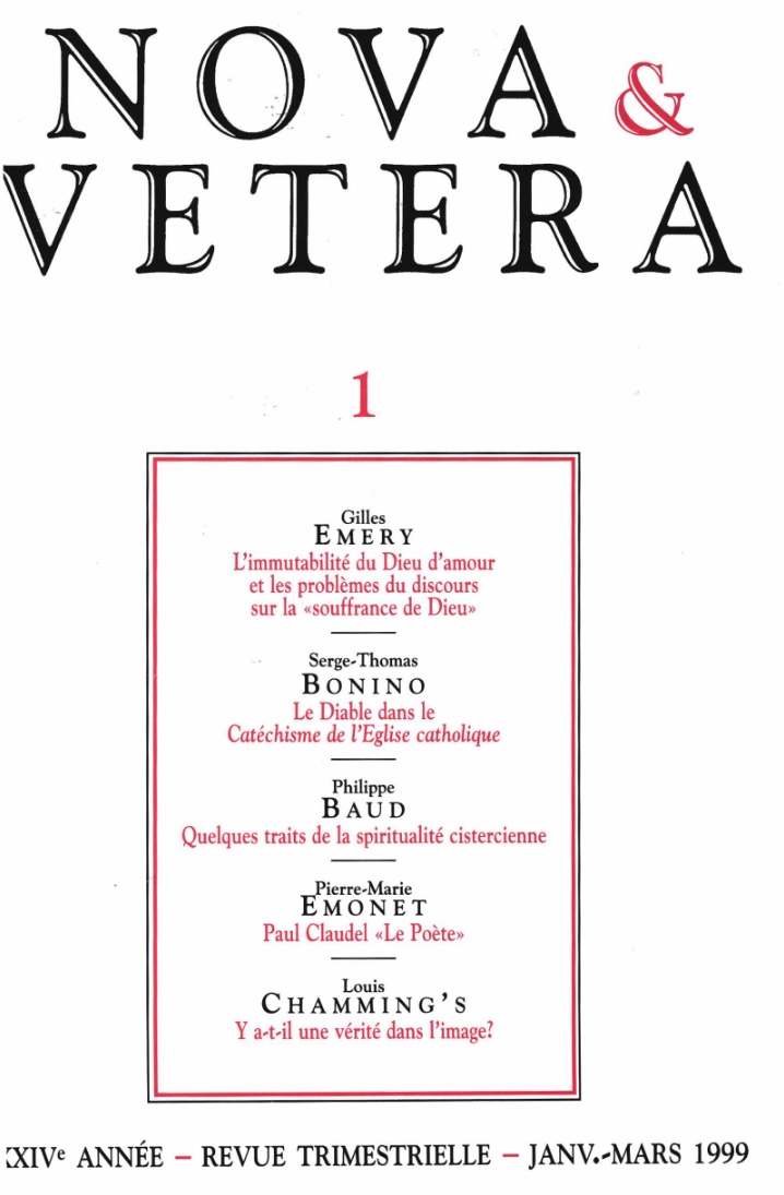 Nova et Vetera | Revue 01/1999