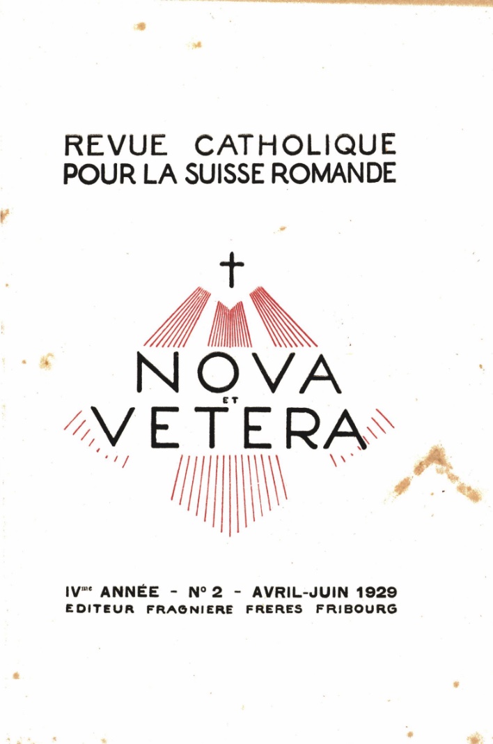 Nova et Vetera | Revue 02/1929