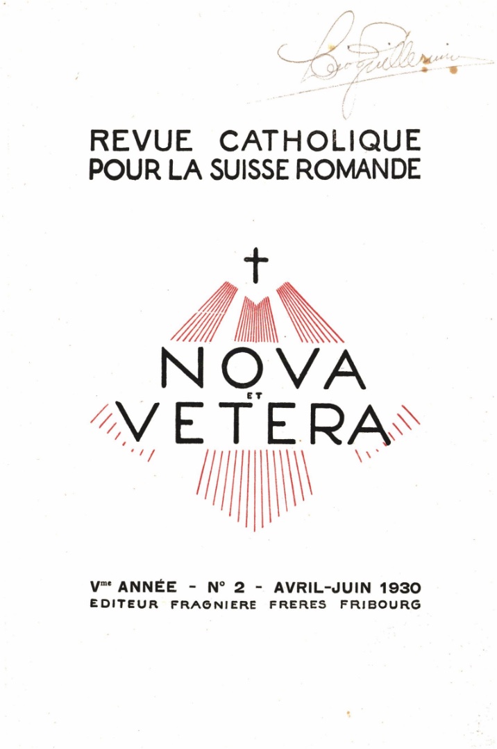 Nova et Vetera | Revue 02/1930