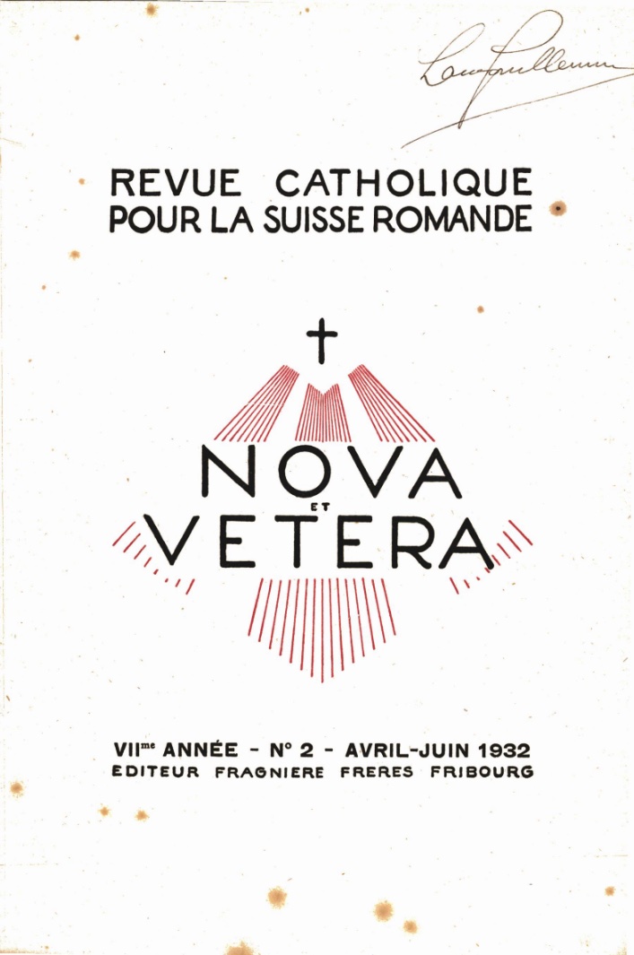 Nova et Vetera | Revue 02/1932
