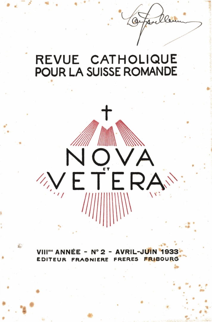 Nova et Vetera | Revue 02/1933