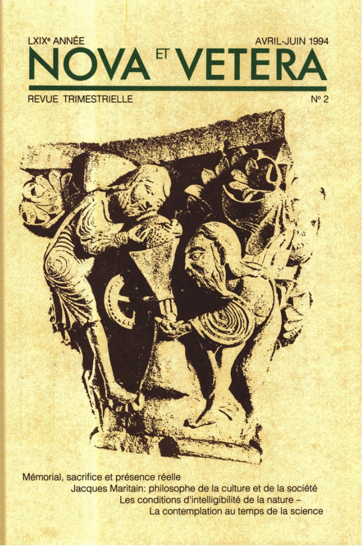 Nova et Vetera | Revue 02/1994