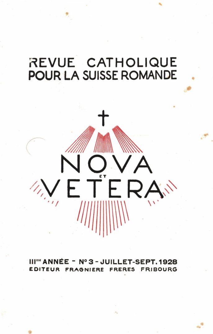 Nova et Vetera | Revue 03/1928