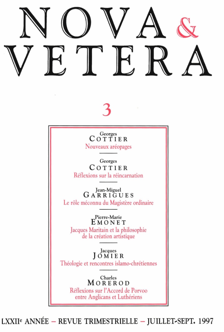 Nova et Vetera | Revue 03/1997