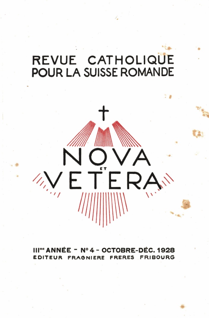 Nova et Vetera | Revue 04/1928