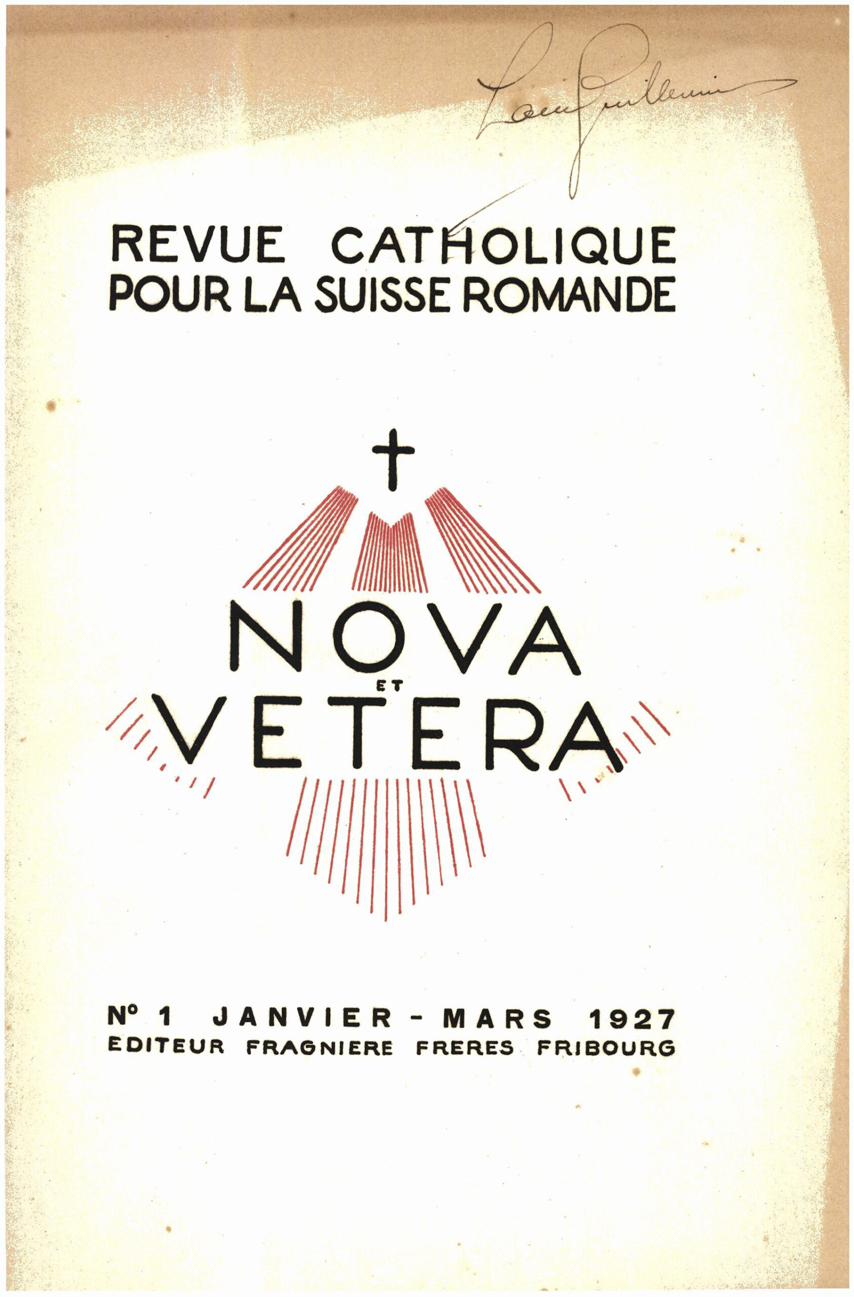 Nova et Vetera | Revue 01/1927